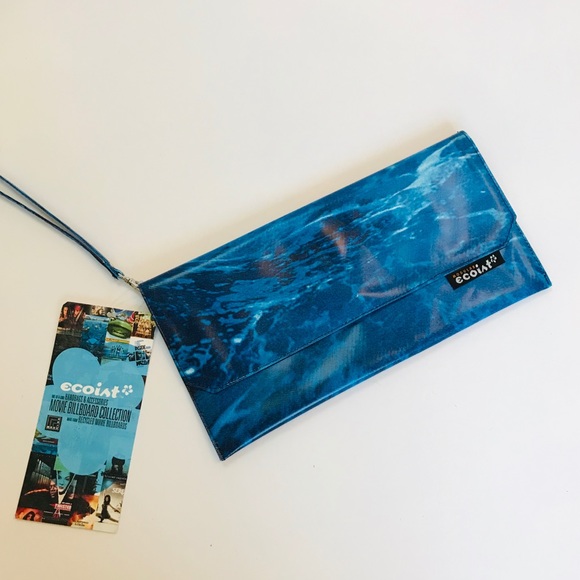 Ecoist Handbags - Ecoist Clutch Wristlet in Ocean Blue